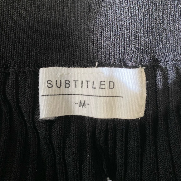 Flare black knit pant - Picture 4 of 4